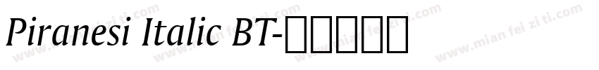 Piranesi Italic BT字体转换